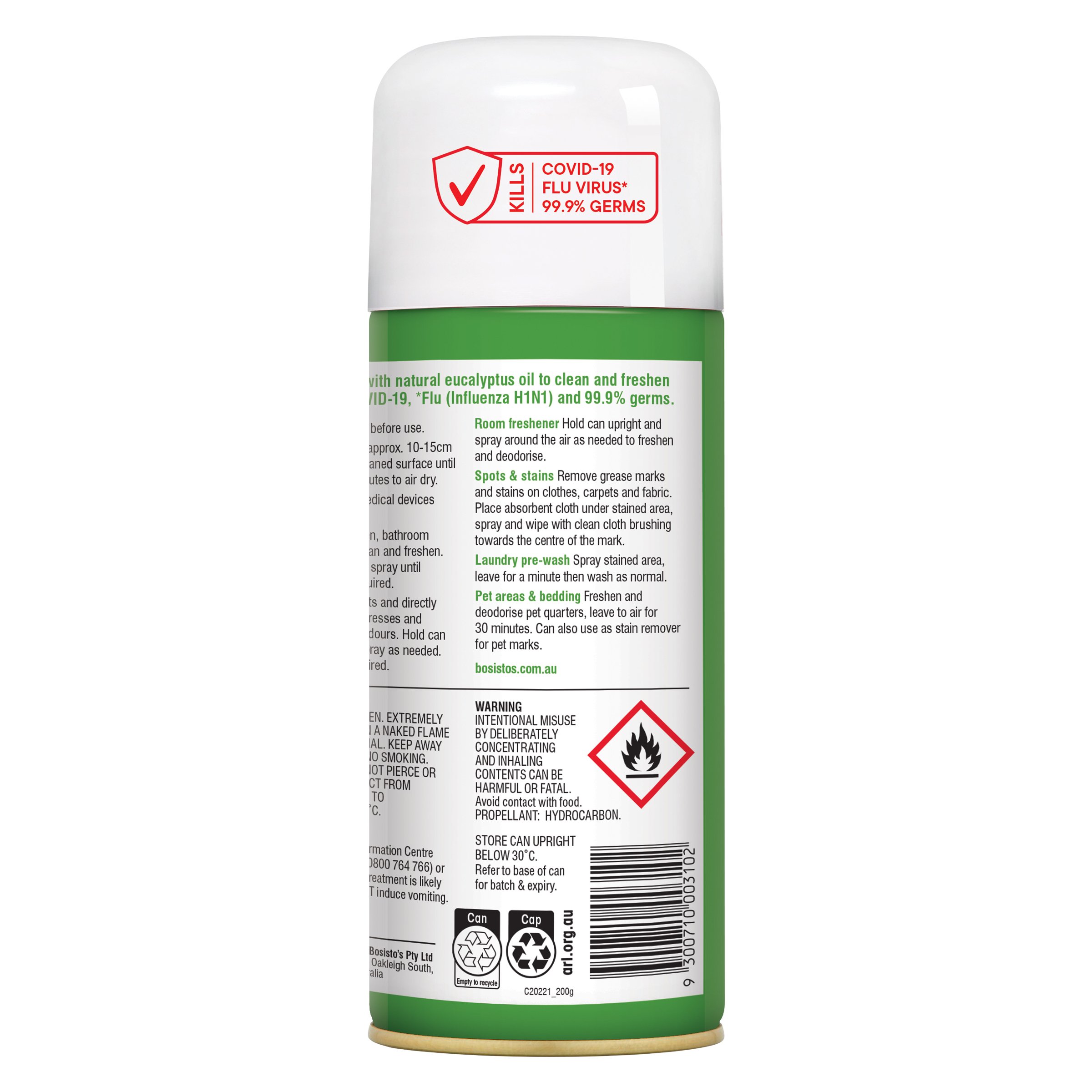 Bosisto's Eucalyptus Spray 200g - Image 3
