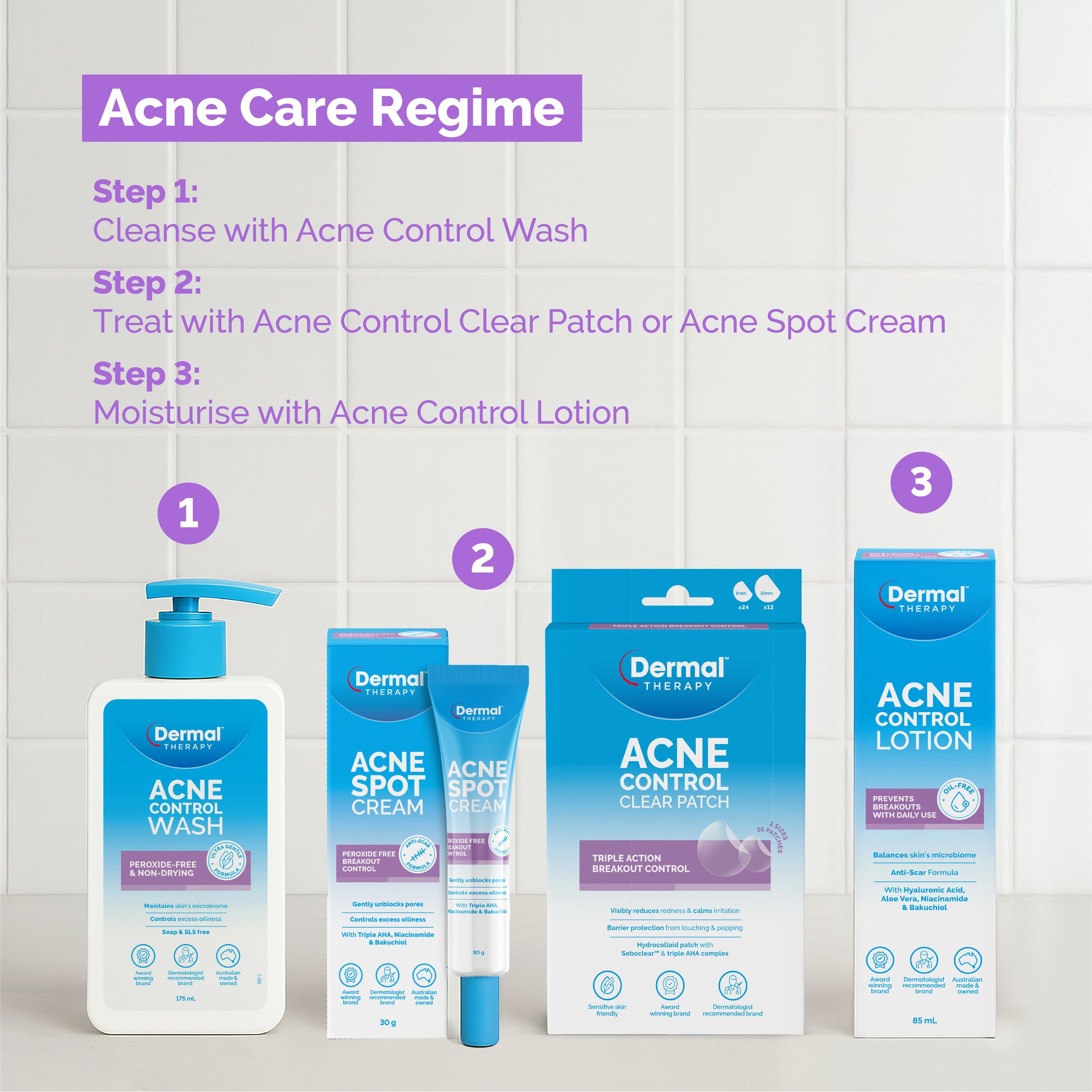 Dermal Therapy Acne Control Wash 175ml - Image 3