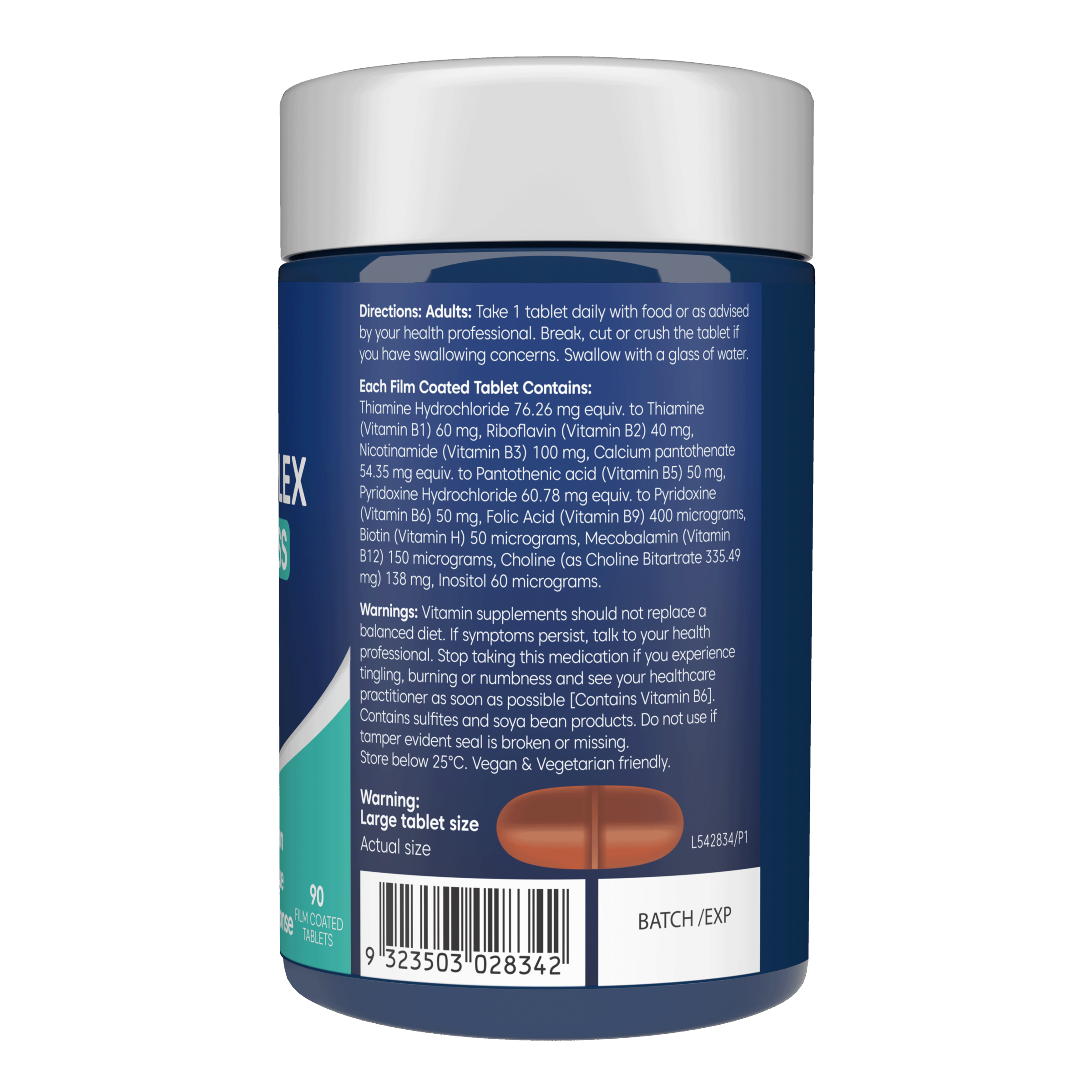Bioglan Vitamin B1 250mg - 75 tablets - Image 3