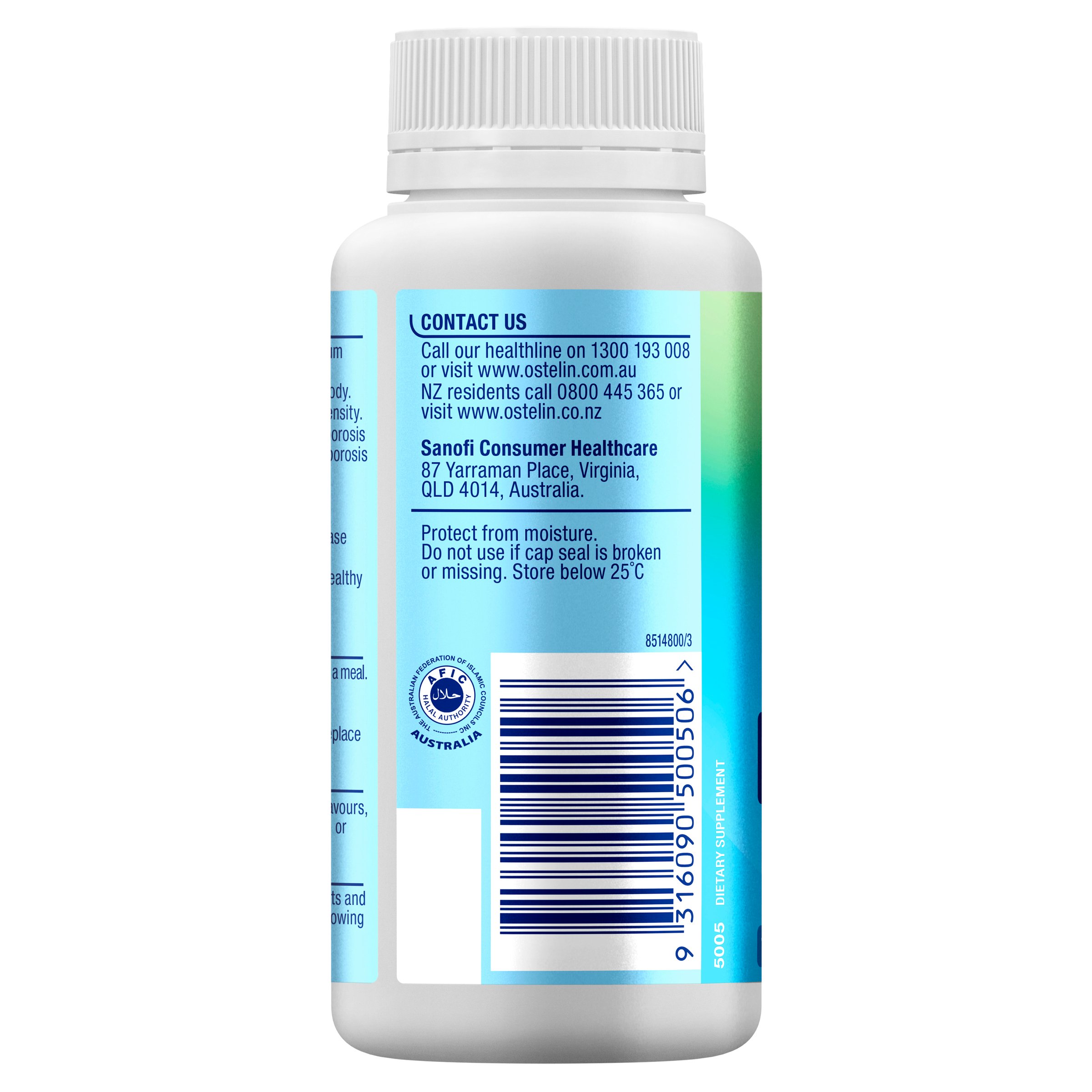 Ostelin Calcium & Vitamin D3 130 tablets - Image 2