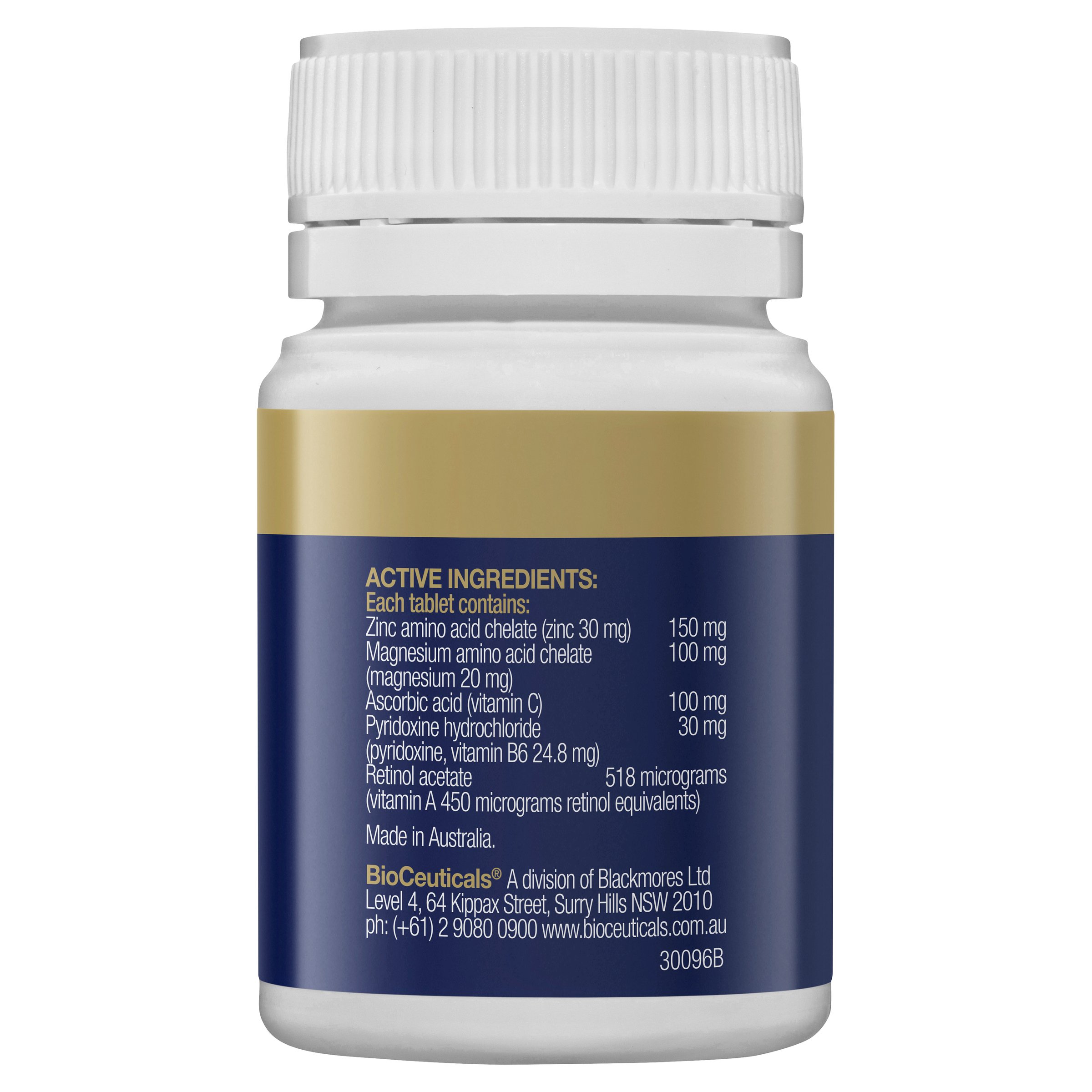 BioCeuticals Zinc Sustain 60 tablets - Image 2