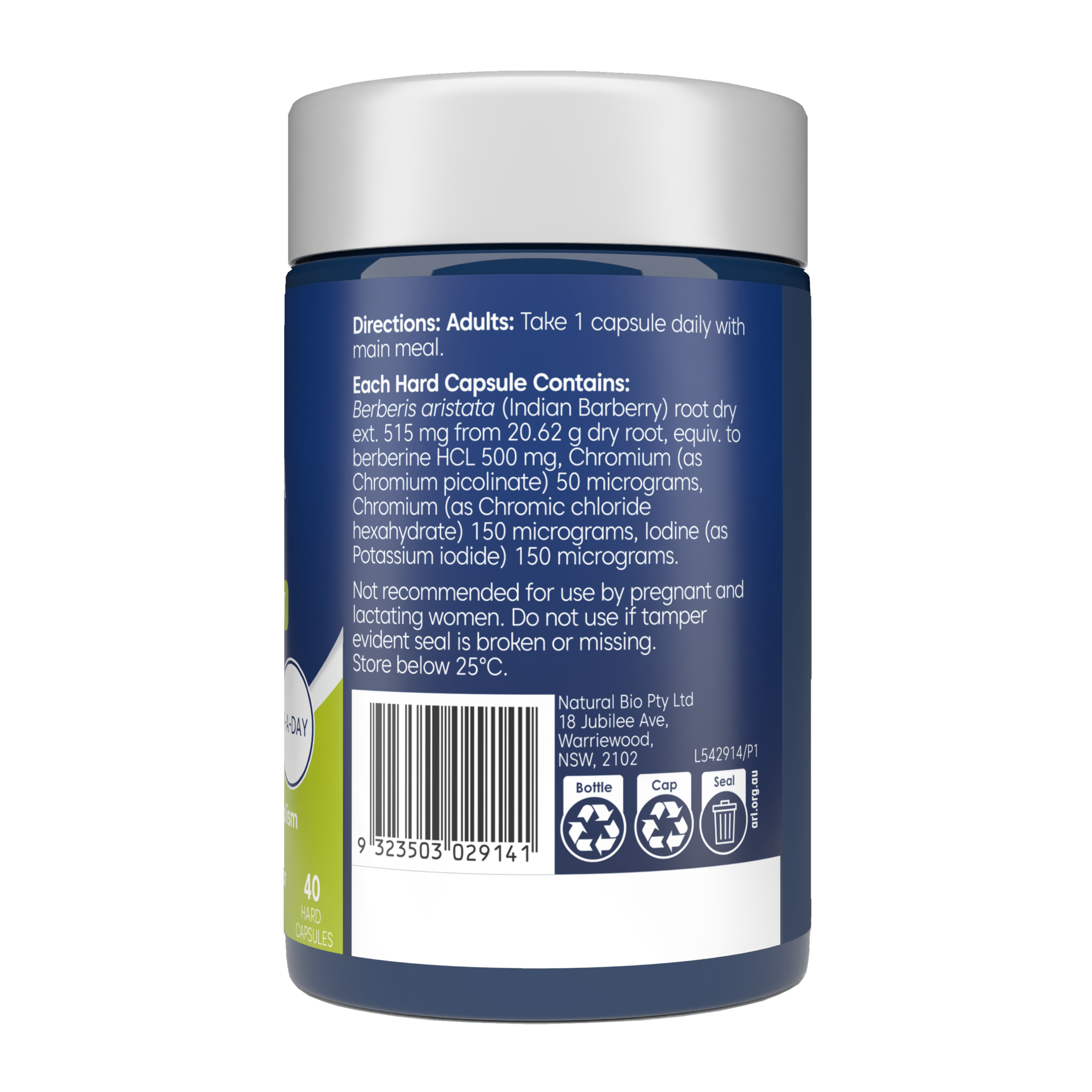 Bioglan Berberine Extra 40 capsules - Image 2