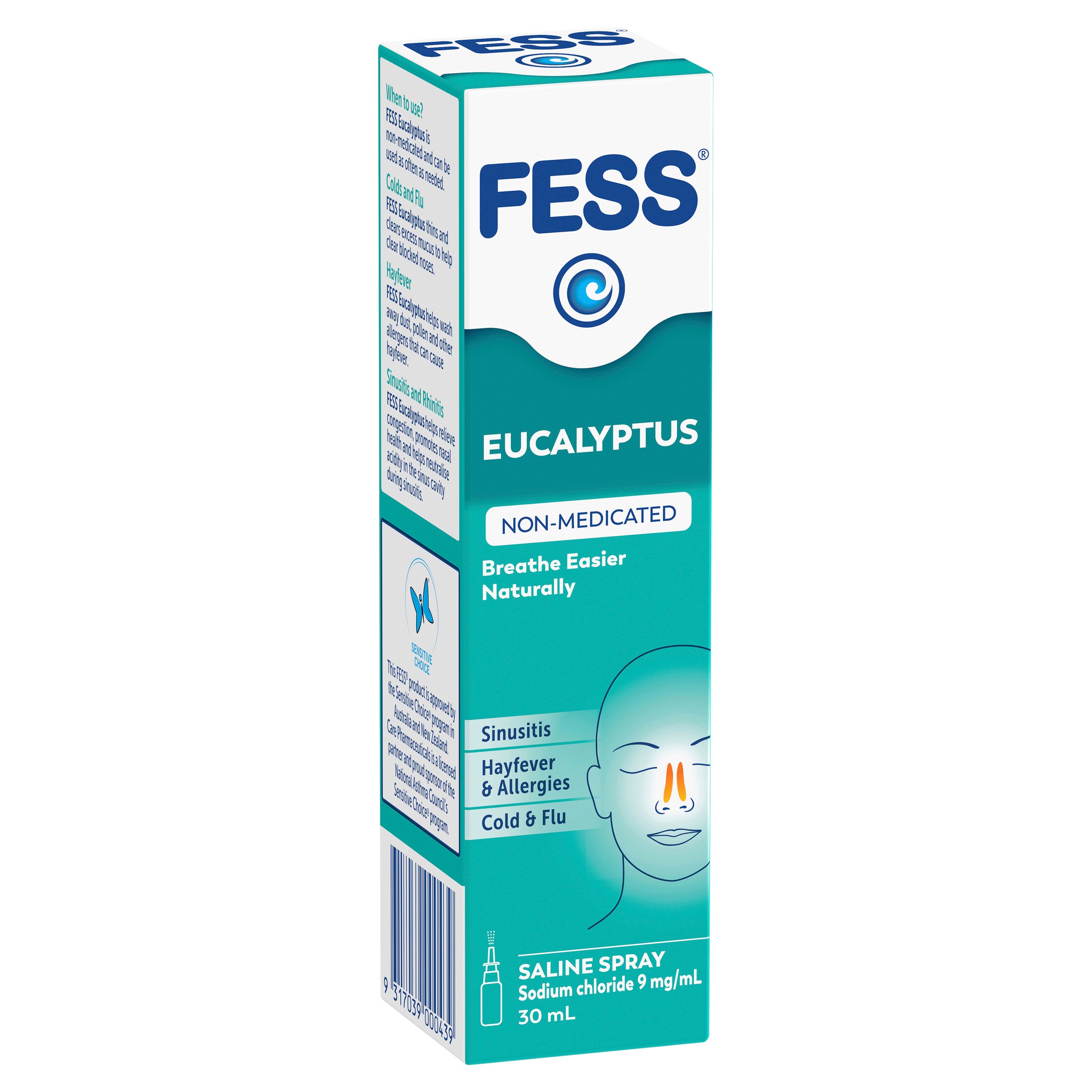 Fess Saline Nasal Spray Eucalyptus 30ml - Image 14