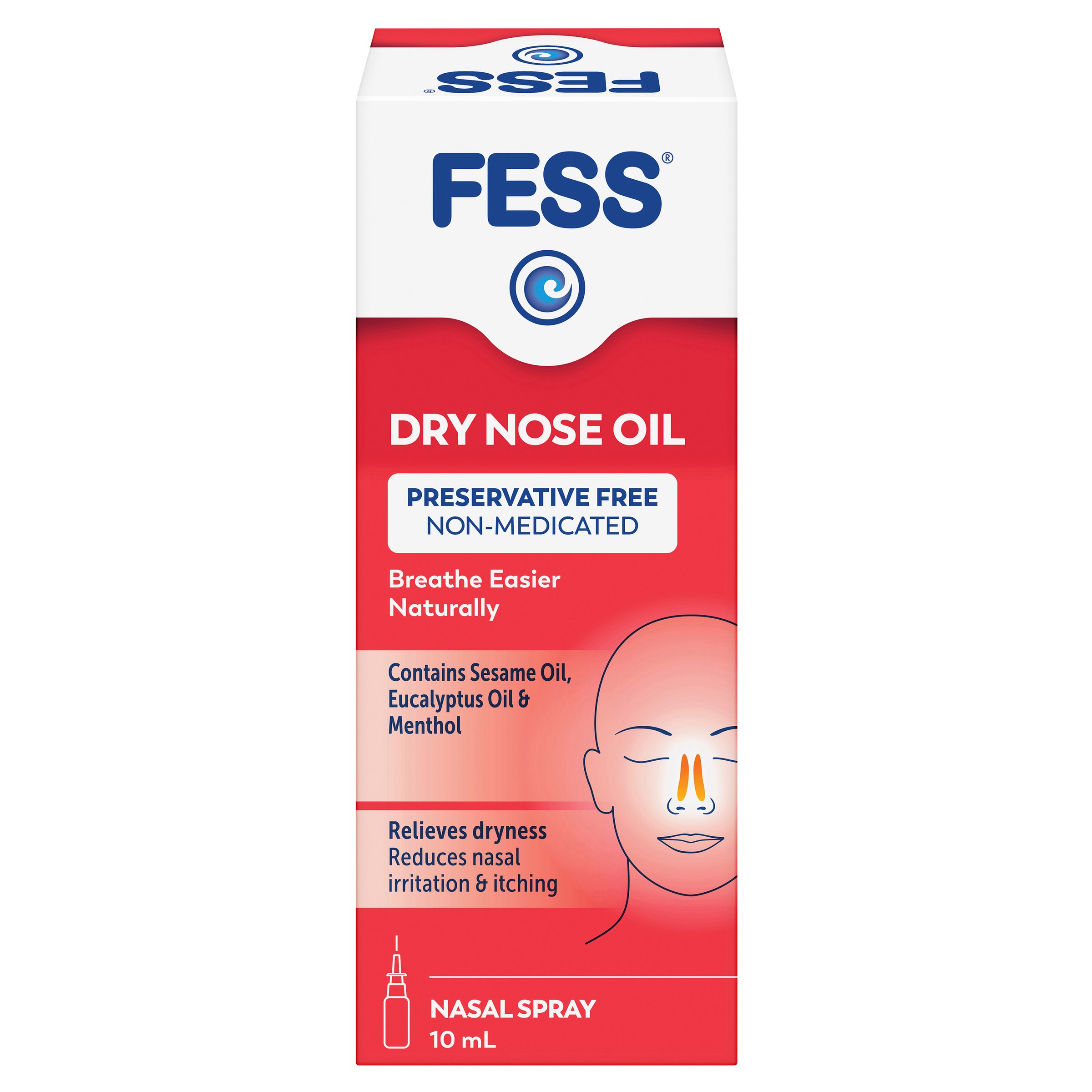 Fess Dry Nose Relief Oil Nasal Spray 10ml - Image 12