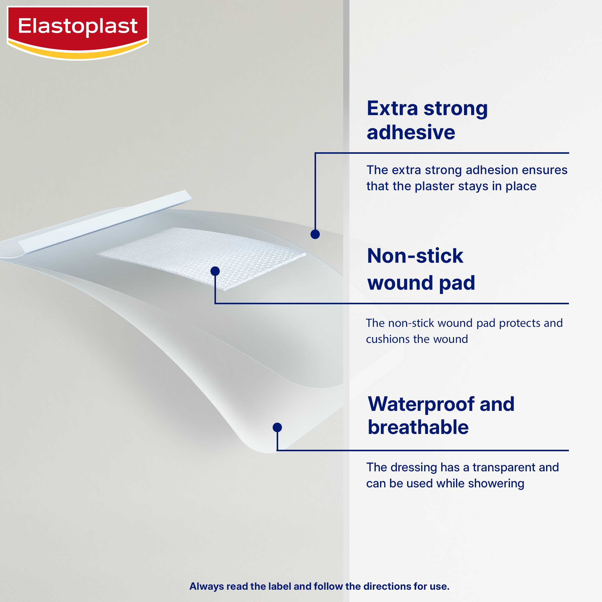 Elastoplast Aqua Protect XL Waterproof Dressing 6 X 7cm - 5 strips - Image 3