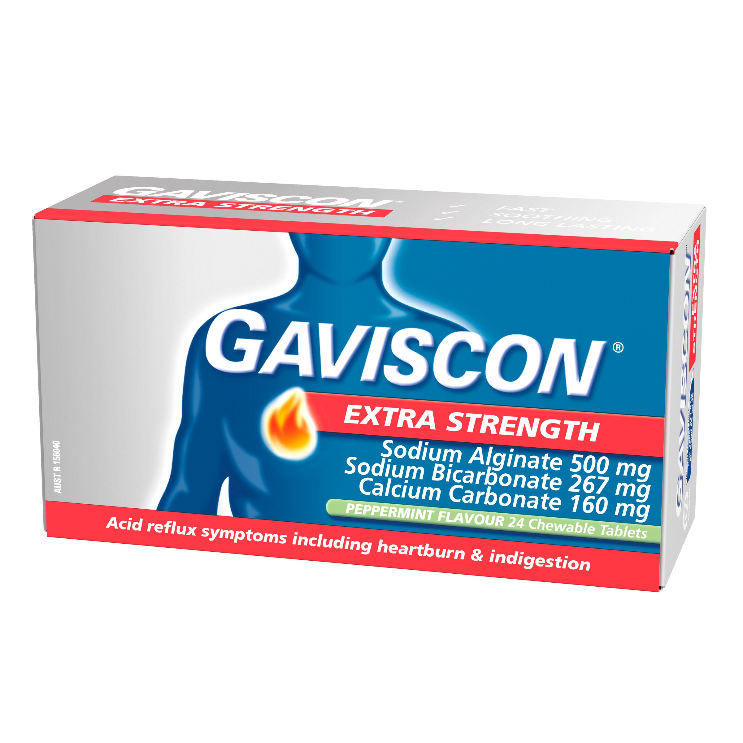 Gaviscon Extra Strength Heartburn And Indigestion Relief Peppermint 24 chew tabs - Image 4