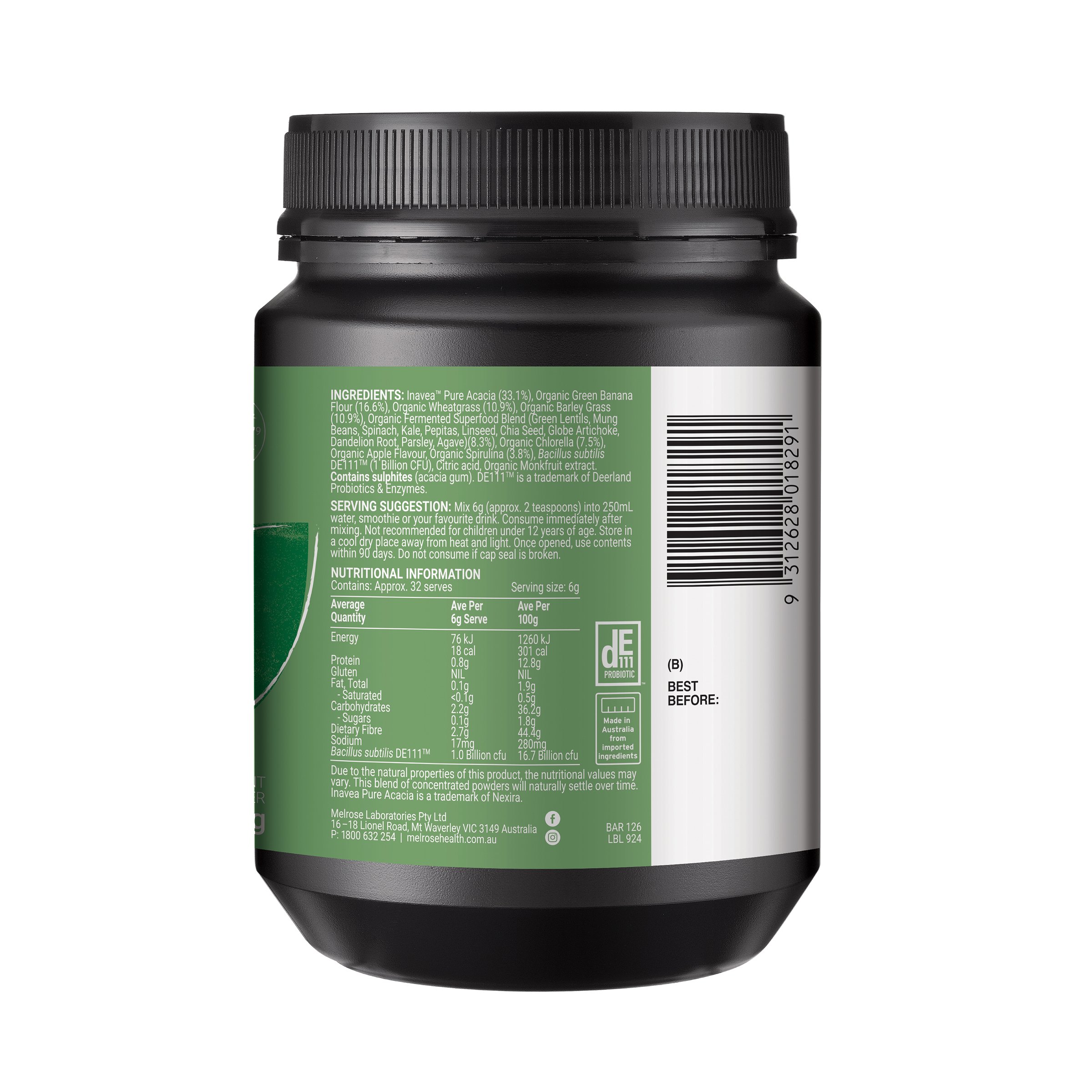Melrose Green-Biotic Gut Support Blend 195g - Image 2