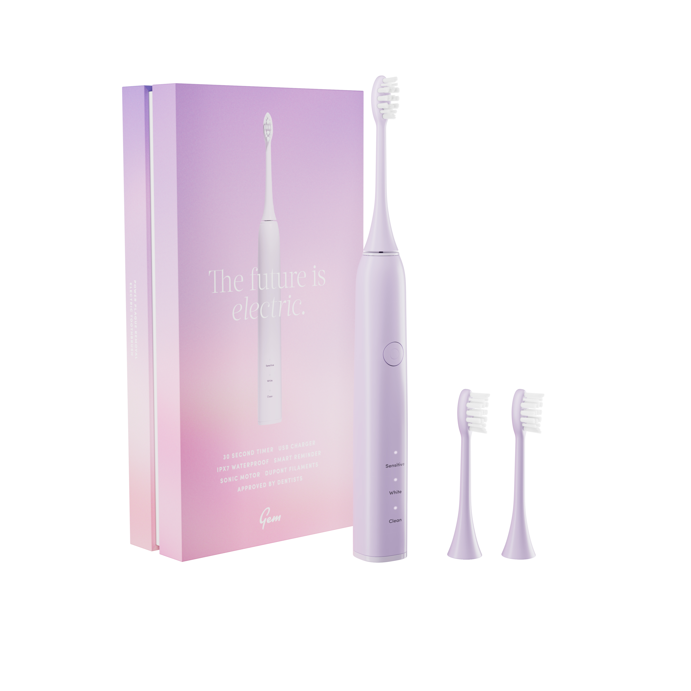 Gem Electric Toothbrush Rose 1 each - Image 2