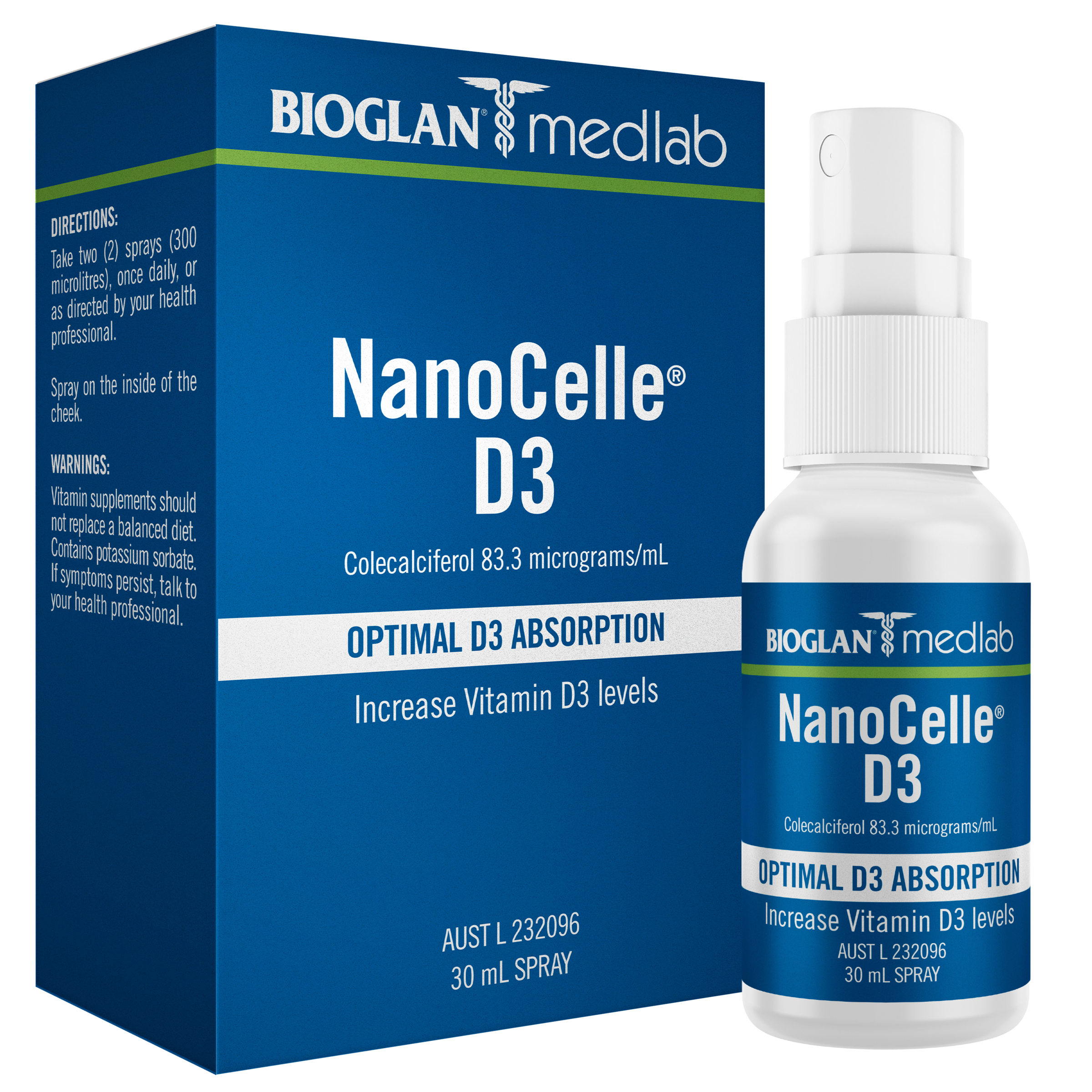 Bioglan Medlab NanoCelle D3 - 30ml - Image 1