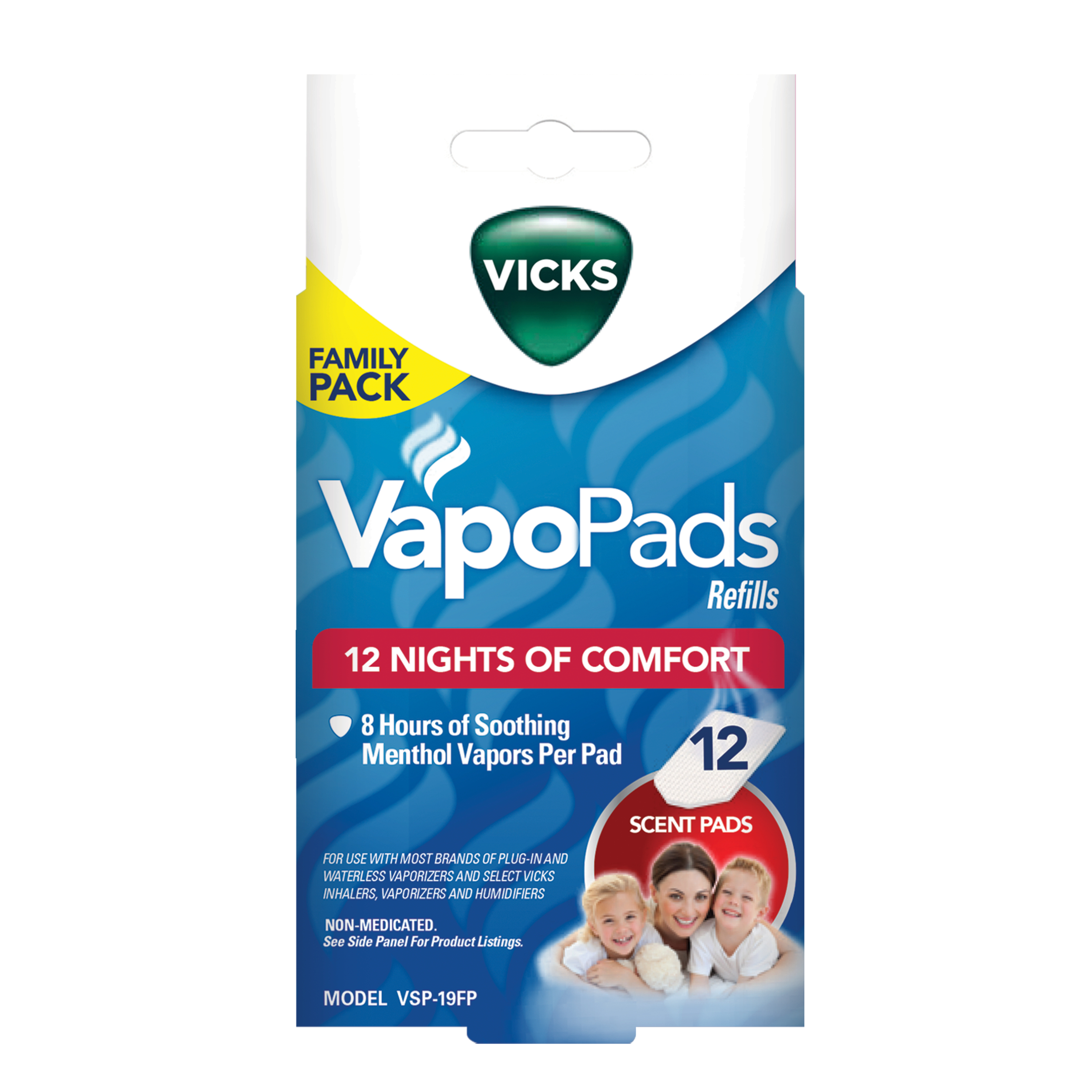 Vicks Vapopads Family 12 pack - Image 1