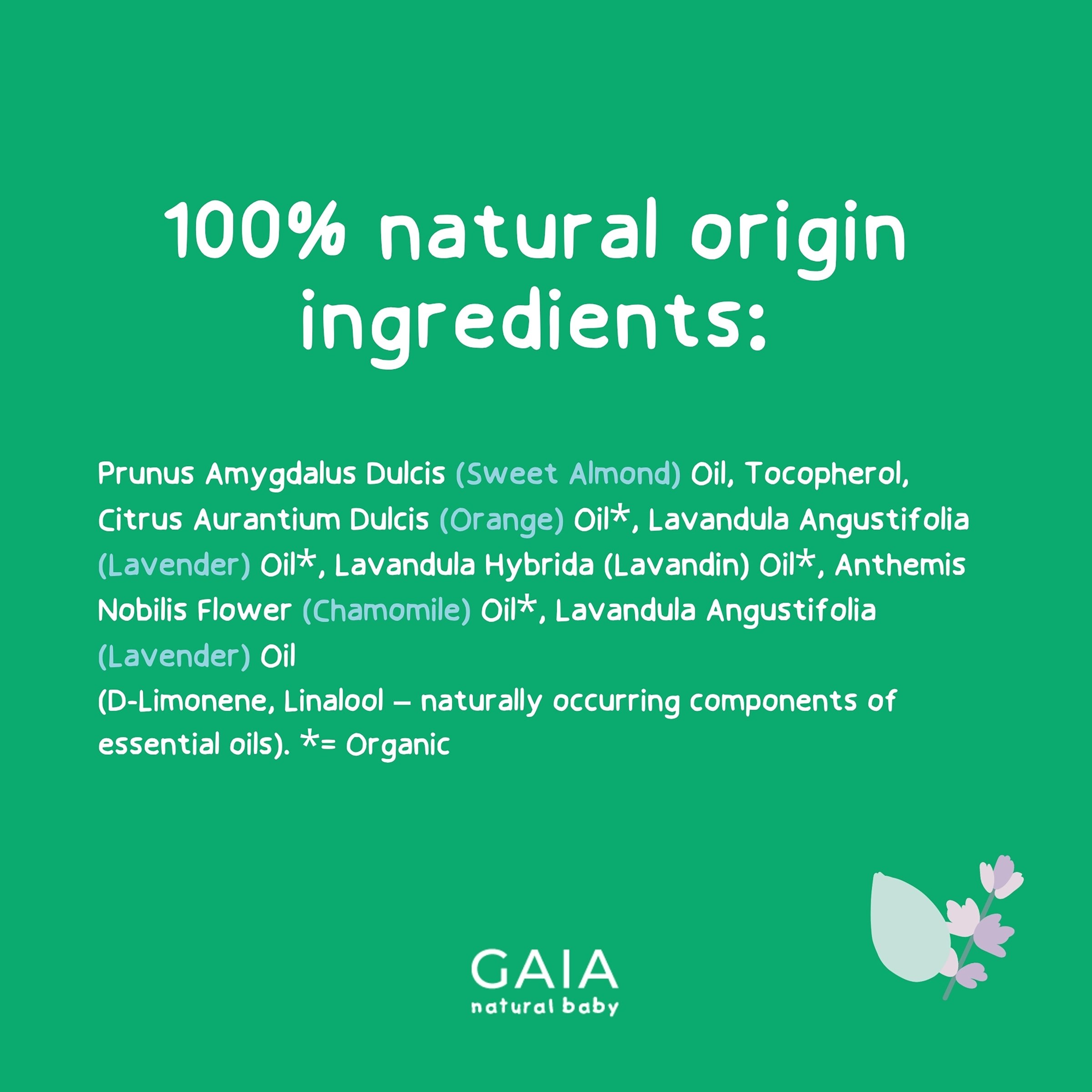 Gaia Natural Baby Massage Oil 125ml - Image 7